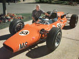 1965 MG Works Racecar Orange ish ralph zbarsky