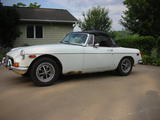 1974 MG MGB Glacier White Bryan Cox